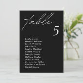 Minimalistische moderne huwelijkstafel Zitkaart Ka Kaart (Staand voorkant)