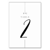 Minimalistische moderne inline monogram bruiloft kaart (Achterkant)