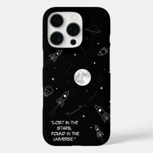 minimalistische moderne iPhone Case astronomie