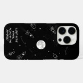 minimalistische moderne iPhone Case astronomie (Achterkant (horizontaal))