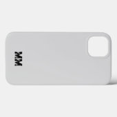Minimalistische moderne iPhone hoesje (Achterkant (horizontaal))