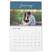 Minimalistische moderne kalender (Jan 2027)
