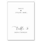 Minimalistische moderne kalligrafie plaats kaarten (Voorkant)