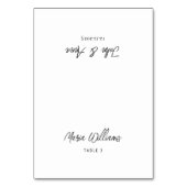 Minimalistische moderne kalligrafie plaats kaarten (Voorkant)