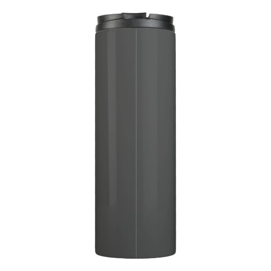 Minimalistische moderne kalligrafie zwart witte na thermosbeker (Achterkant)