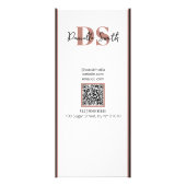 Minimalistische moderne kapsalon QR-code Reclamekaart (Achterkant)