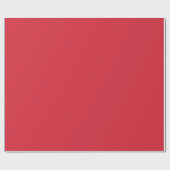 Minimalistische moderne kersrood cadeaupapier (Vlak)