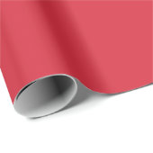 Minimalistische moderne kersrood cadeaupapier (Rol Hoek)