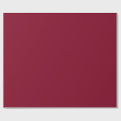 Minimalistische moderne kersrood cadeaupapier (Vlak)