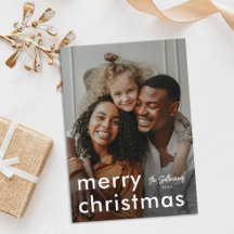 Minimalistische moderne kerstfoto  