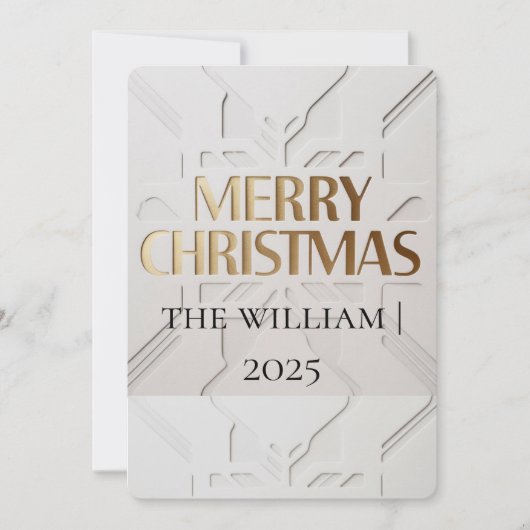 Minimalistische moderne kerstkaart (Voorkant)