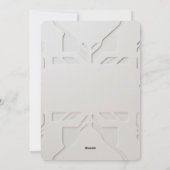 Minimalistische moderne kerstkaart (Achterkant)