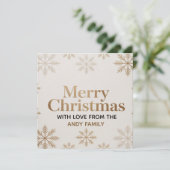 Minimalistische moderne kerstkaart kaart (Staand voorkant)