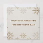 Minimalistische moderne kerstkaart kaart (Achterkant)