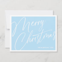 Minimalistische moderne kerstkaart – op maat