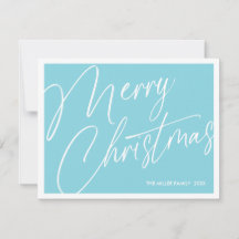 Minimalistische moderne kerstkaart – op maat