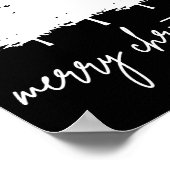 Minimalistische Moderne Kerstmis Poster (Hoek)