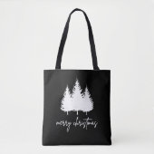 Minimalistische Moderne Kerstmis Tote Bag (Voorkant)