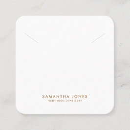 Minimalistische moderne Kettingen sieraden display Vierkante Visitekaartje
