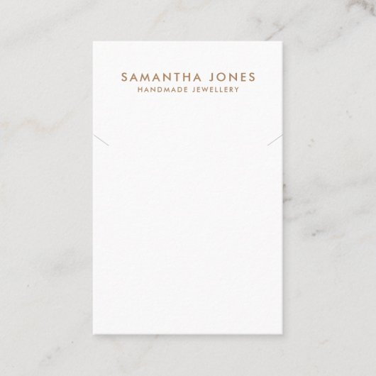 Minimalistische moderne Kettingen sieraden display Visitekaartje (Voorkant)
