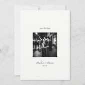 Minimalistische Moderne Klassevolle Script Foto QR Save The Date (Voorkant)