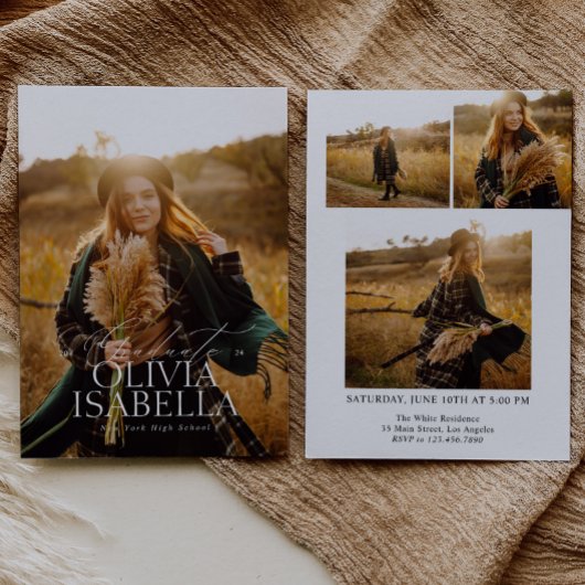 Minimalistische moderne klassieke fotocollage afst kaart