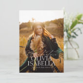 Minimalistische moderne klassieke fotocollage afst kaart (Staand voorkant)