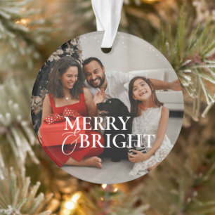 Minimalistische moderne klassieke gezinsfoto ornament