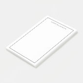 Minimalistische moderne klassieke zwarte grens Jou Post-it® Notes (Schuin)