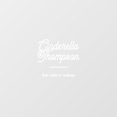 Minimalistische moderne kleine bedrijfs script bra raamsticker (Vel)