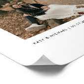 Minimalistische moderne koppel foto met aangepaste poster (Hoek)