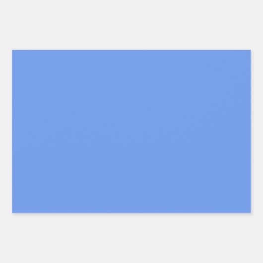 Minimalistische moderne korenbloem blauw inpakpapier vel (Voorkant 2)