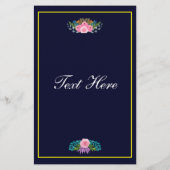 Minimalistische moderne kunst bruiloft Verloving w Flyer (Achterkant)