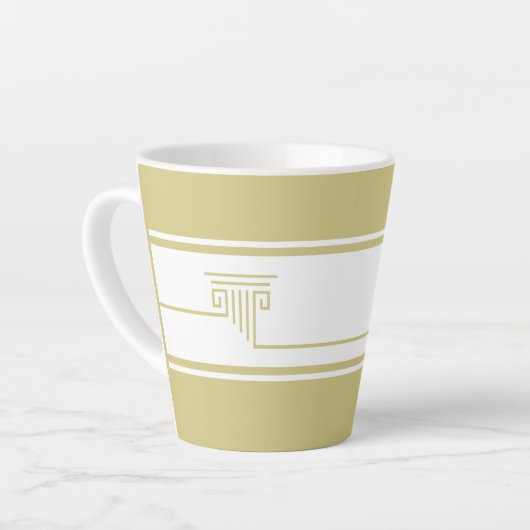 Minimalistische Moderne Latte Mok (Linkerhoek)