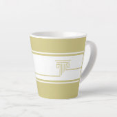 Minimalistische Moderne Latte Mok (Rechterhoek)
