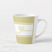 Minimalistische Moderne Latte Mok (Rechts)