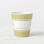 Minimalistische Moderne Latte Mok (Voorkant)