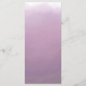 Minimalistische moderne lavendel Ombré bruiloft Menu (Achterkant)