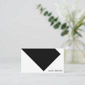 Minimalistische moderne legante eenvoudige advocaa visitekaartje (Staand voorkant)