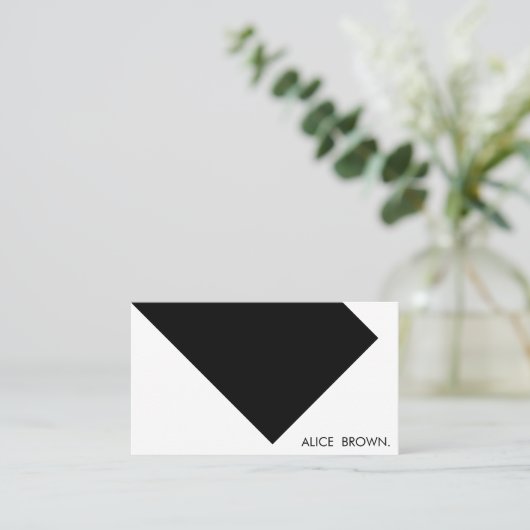 Minimalistische moderne legante eenvoudige advocaa visitekaartje (Staand voorkant)