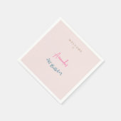 Minimalistische moderne leuke verjaardagsfeestje servet (Hoek)