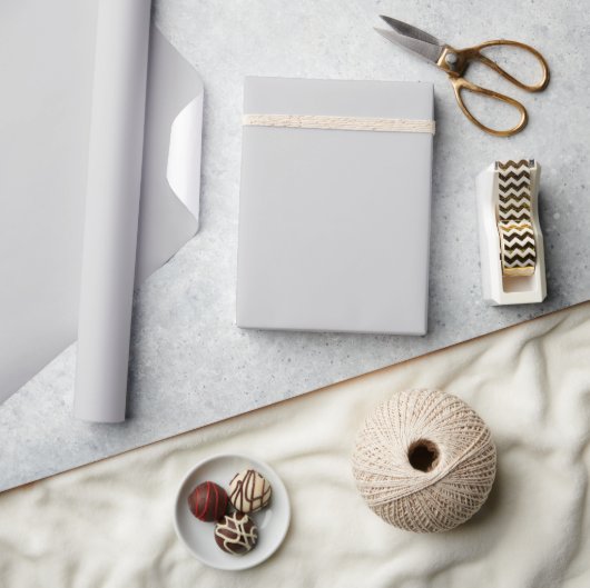 Minimalistische moderne lichtgrijs cadeaupapier (Crafts)