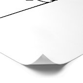 Minimalistische moderne lijntekening van een hond poster (Hoek)
