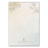 Minimalistische moderne lijstkunst bruiloft kaart (Achterkant)