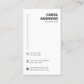 Minimalistische moderne logo & QR-code visitekaart Visitekaartje (Voorkant)