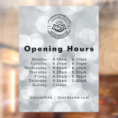 Minimalistische moderne logo voor kleine bedrijven raamsticker (Vel 2)