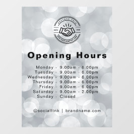 Minimalistische moderne logo voor kleine bedrijven raamsticker