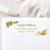 Minimalistische moderne Main Squeeze Bruiloftsborr Etiket (Insitu)