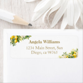 Minimalistische moderne Main Squeeze Bruiloftsborr Etiket