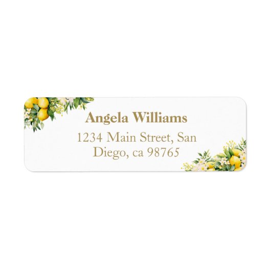 Minimalistische moderne Main Squeeze Bruiloftsborr Etiket (Voorkant)